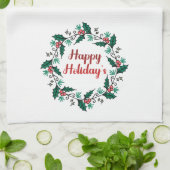 Linge De Cuisine Happy Holiday's Wreath Kitchen Towels (Plié)