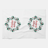 Linge De Cuisine Happy Holiday's Wreath Kitchen Towels (Horizontal)