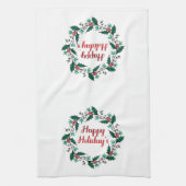 Linge De Cuisine Happy Holiday's Wreath Kitchen Towels (Vertical)