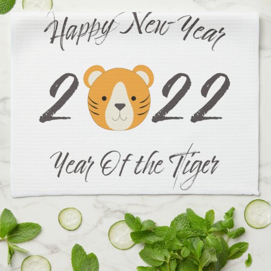Linge De Cuisine Happy New Year 2022 (Plié)