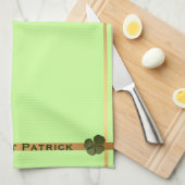 Linge De Cuisine Happy St Patrick R4 feuille Clover Kitchen Towne 3 (Quart Plié)