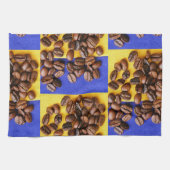 Linge De Cuisine Haricots Amoureux de Café Funky Texture (Horizontal)