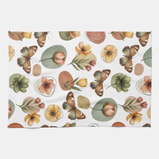 Linge De Cuisine Harmonie des fleurs de la Terre (Horizontal)