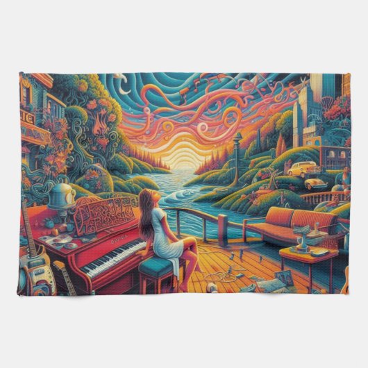 Linge De Cuisine Harmonie Dreamy Riverfront (Horizontal)