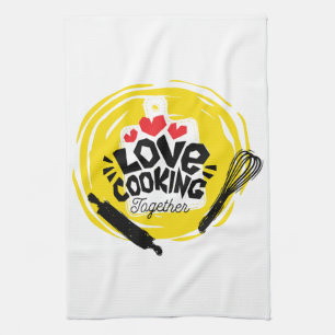 Linge De Cuisine Harmonie en cuisine : Amour dans la cuisine