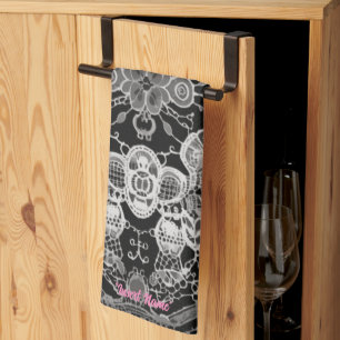 Linge De Cuisine Harmonie Florale Dentelle