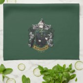 Linge De Cuisine HARRY POTTER™ | Blason de la maison de Draco Malfo (Plié)