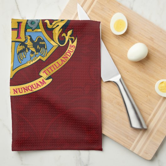 Linge De Cuisine Harry Potter | Cimier de Poudlard - Complet (Quart Plié)