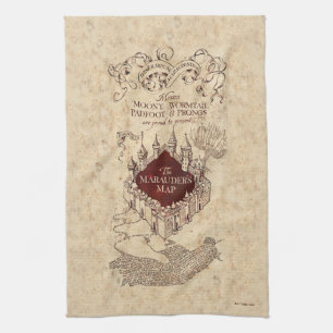 Linge De Cuisine Harry Potter Spell   Carte de Marauder