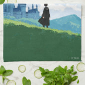 Linge De Cuisine HARRY POTTER™ Surplombant le château HOGWARTS™ (Plié)