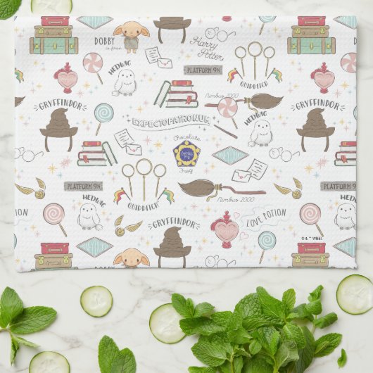 Linge De Cuisine HARRY POTTER™ Tiny Magic Pattern (Plié)