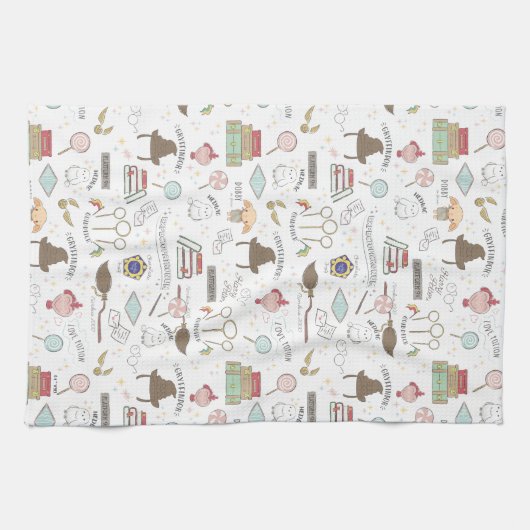 Linge De Cuisine HARRY POTTER™ Tiny Magic Pattern (Horizontal)