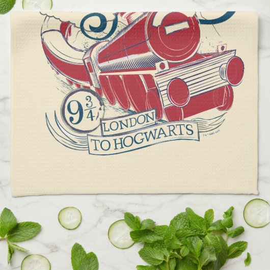 Linge De Cuisine Harry Potter | Typographie Express Hogwarts (Plié)