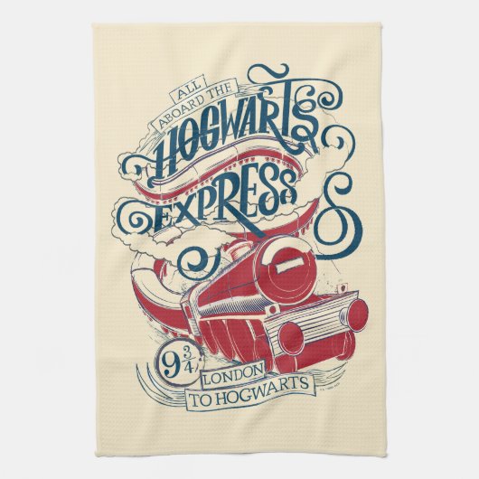 Linge De Cuisine Harry Potter | Typographie Express Hogwarts (Vertical)