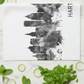 Linge De Cuisine Hartford Connecticut Skyline BW (Plié)