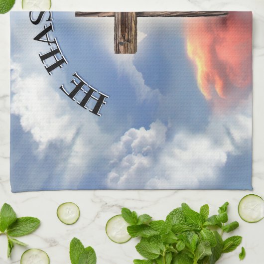 Linge De Cuisine Has Risen Rugged Cross With Clouds (Plié)