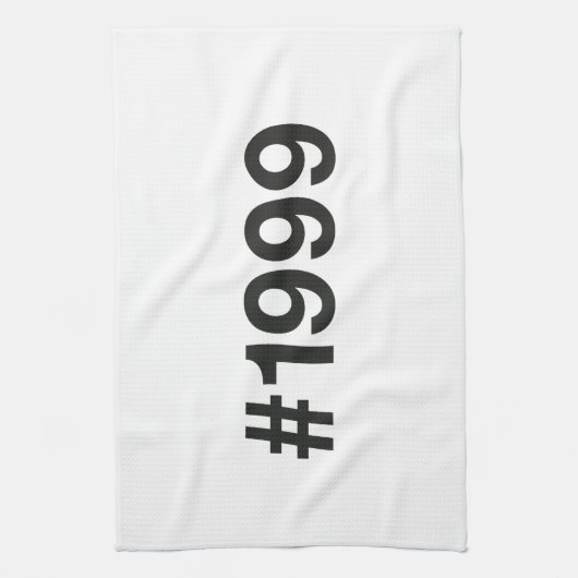 Linge De Cuisine Hashtag 1999 26 Anniversaire (Vertical)