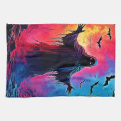 Linge De Cuisine Hauning Demon Habillé Dans L'Ombre Design (Horizontal)