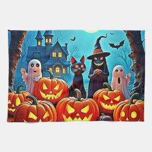 Linge De Cuisine Haunted Halloween conception de nuit