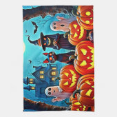 Linge De Cuisine Haunted Halloween conception de nuit (Vertical)