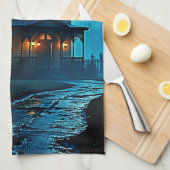 Linge De Cuisine Haunted Mansion Blue Moonlight Night Design (Quart Plié)