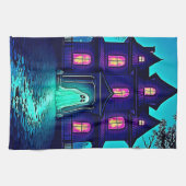 Linge De Cuisine Haunween Ghost House Design (Horizontal)