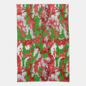 Linge De Cuisine Haus De Camo Motif Silver Xmas (Vertical)