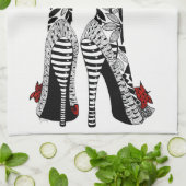 Linge De Cuisine Haut Talon Stiletto Mode Chaussures Cuisine Servie (Plié)
