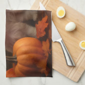 Linge De Cuisine Havanais chiot automne ravi Citrouille (Quart Plié)