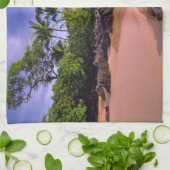 Linge De Cuisine Hawaï Tropical Sandy Beach (Plié)