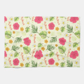 Linge De Cuisine Hawaiian Tropical Floral Aloha fête d'anniversaire (Horizontal)