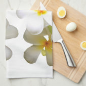 Linge De Cuisine Hawaiian white plumeria flower (Quart Plié)