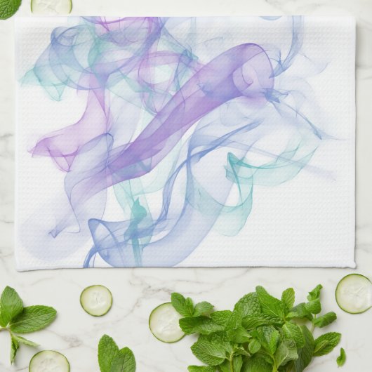 Linge De Cuisine Haze violet Abstrait (Plié)