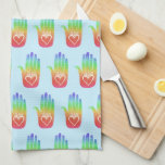 Linge De Cuisine Healing Hands Hamsa Hearts Palm Rainbow Motif<br><div class="desc">Décorez votre cuisine avec cette serviette sucrée. Fait un grand ménage ou un cadeau mariage! Vérifiez aussi dans mon magasin la main opposée correspondante. Vous pouvez le customiser et ajouter du texte. Consultez ma boutique pour plus de couleurs et de motifs !</div>