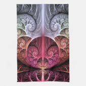 Linge De Cuisine Heartbeat, Abstrait surreal Imaginaire Fractal Art (Vertical)