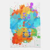 Linge De Cuisine Hébreu "Shalom" avec Arrière - plan de Peinture (Vertical)