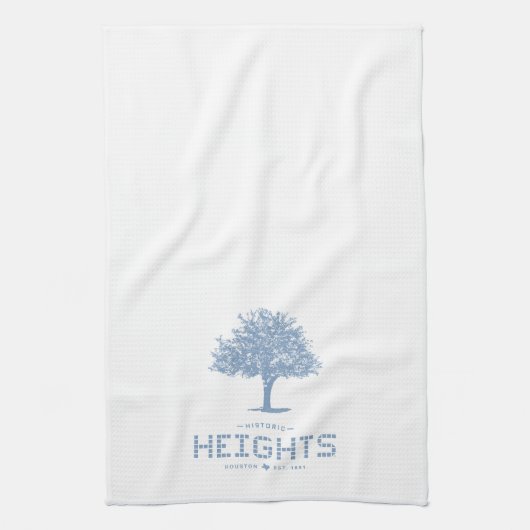 Linge De Cuisine Heights Tile & Tree, Blue Tile, Houston Heights (Vertical)