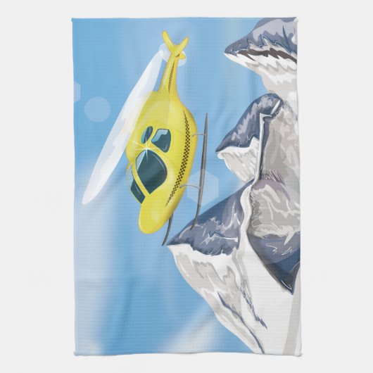 Linge De Cuisine Hélicoptère de secours (Vertical)