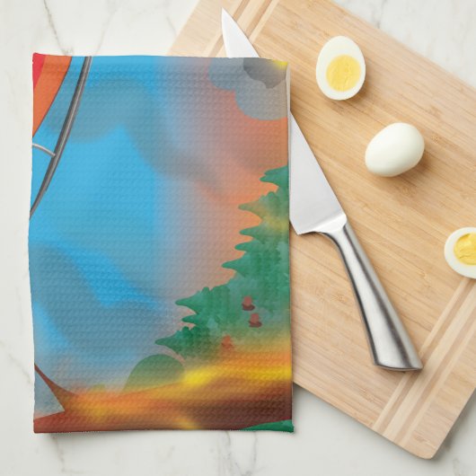 Linge De Cuisine Hélicoptère de secours (Quart Plié)