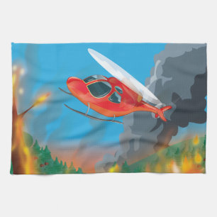 Linge De Cuisine Hélicoptère de secours