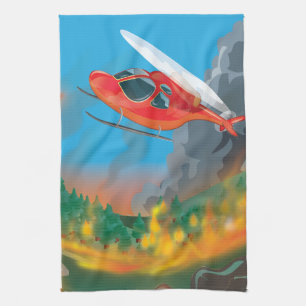 Linge De Cuisine Hélicoptère de secours