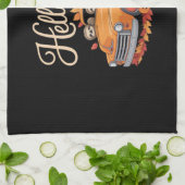 Linge De Cuisine Hello Fall Funny Sloth Halloween pumkin Classic T- (Plié)