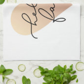 Linge De Cuisine Hello Fall Love Heart (Plié)