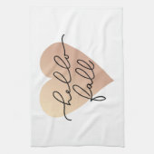 Linge De Cuisine Hello Fall Love Heart (Vertical)
