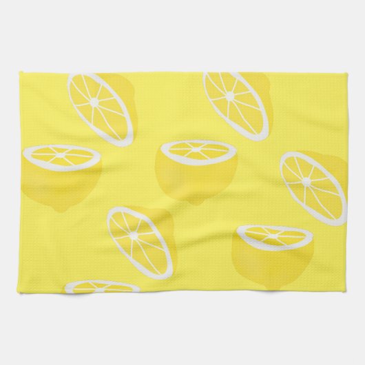 Linge De Cuisine Hello Lemon jaune moderne fruit (Horizontal)