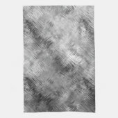 Linge De Cuisine Hématite Gris Scribblé Texture (Vertical)