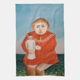 Linge De Cuisine Henri Rousseau - Enfant à la poupée