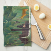 Linge De Cuisine Henri Rousseau - La cascade (Quart Plié)