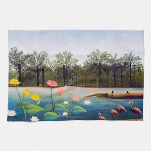 Linge De Cuisine Henri Rousseau - Les Flamants roses