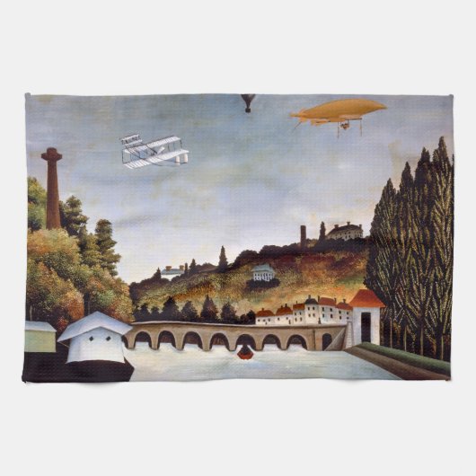 Linge De Cuisine Henri Rousseau - Pont de Sèvres et collines de Cla (Horizontal)